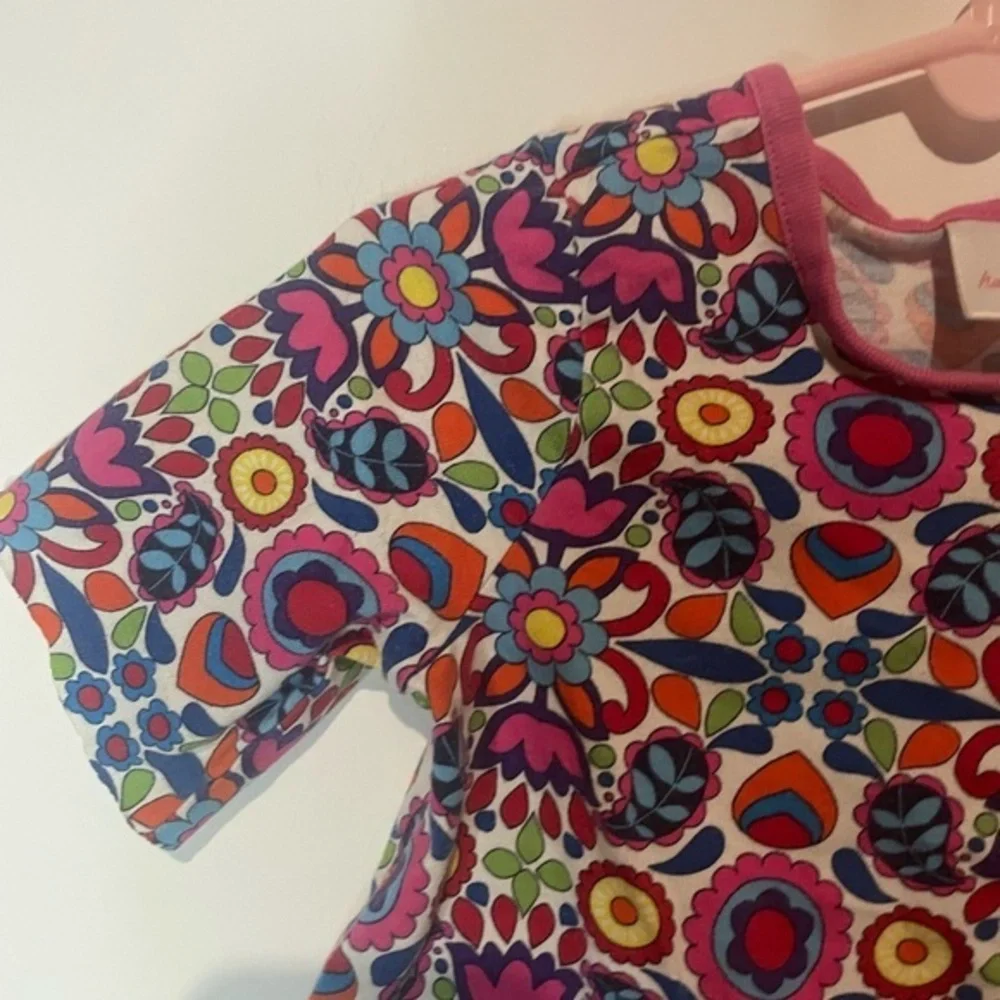Hanna Anderson Girls Floral‎ Paisley top Size 80